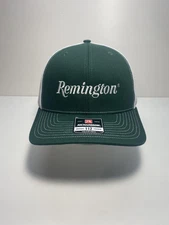 Remington Rifle Hunting Guns Forest Green/white Mesh Back Trucker Hat 112