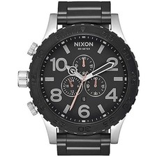 Nixon NIXON watch 51-30 CHRONO steel/black A083-2541 A0832541 TI