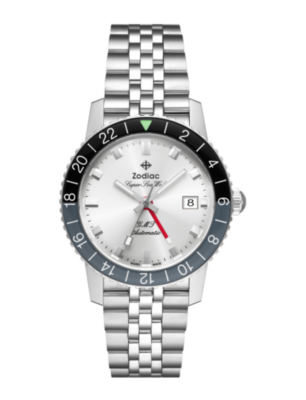 Zodiac ZO9415 GMT Summer Newness Steel 40 mm Silver Dial Automatic