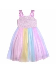 NEW   Jona Michelle Lilac Rainbow Dress For Girls Size 7