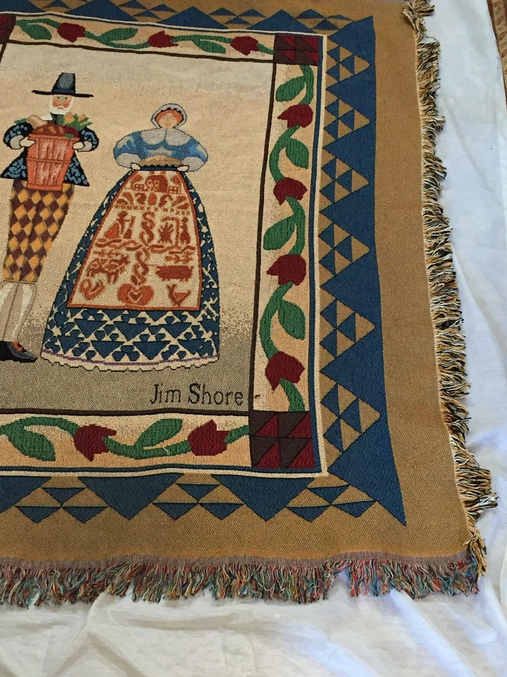 Tapiz Diseñado Jim Shore Peregrino Tapiz Tiro Colgante de Pared 54" Cuadrado EE. UU. Foto 3 de 4