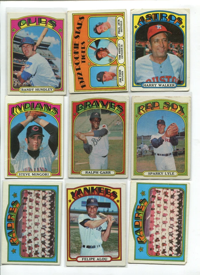 Q - 1972 Topps 27 tarjetas lote: Tommy John, Dave Concepción, Tommie Agee, etc 2 DUPS Foto 3 de 4