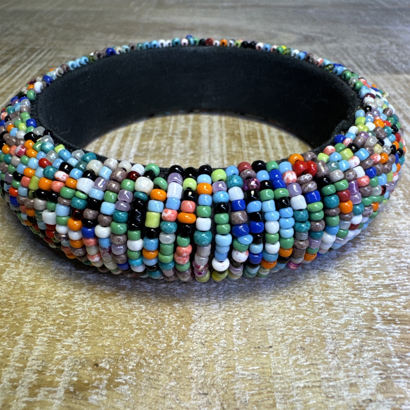 Multicolored Beaded Bangle Native American Style … - image 5