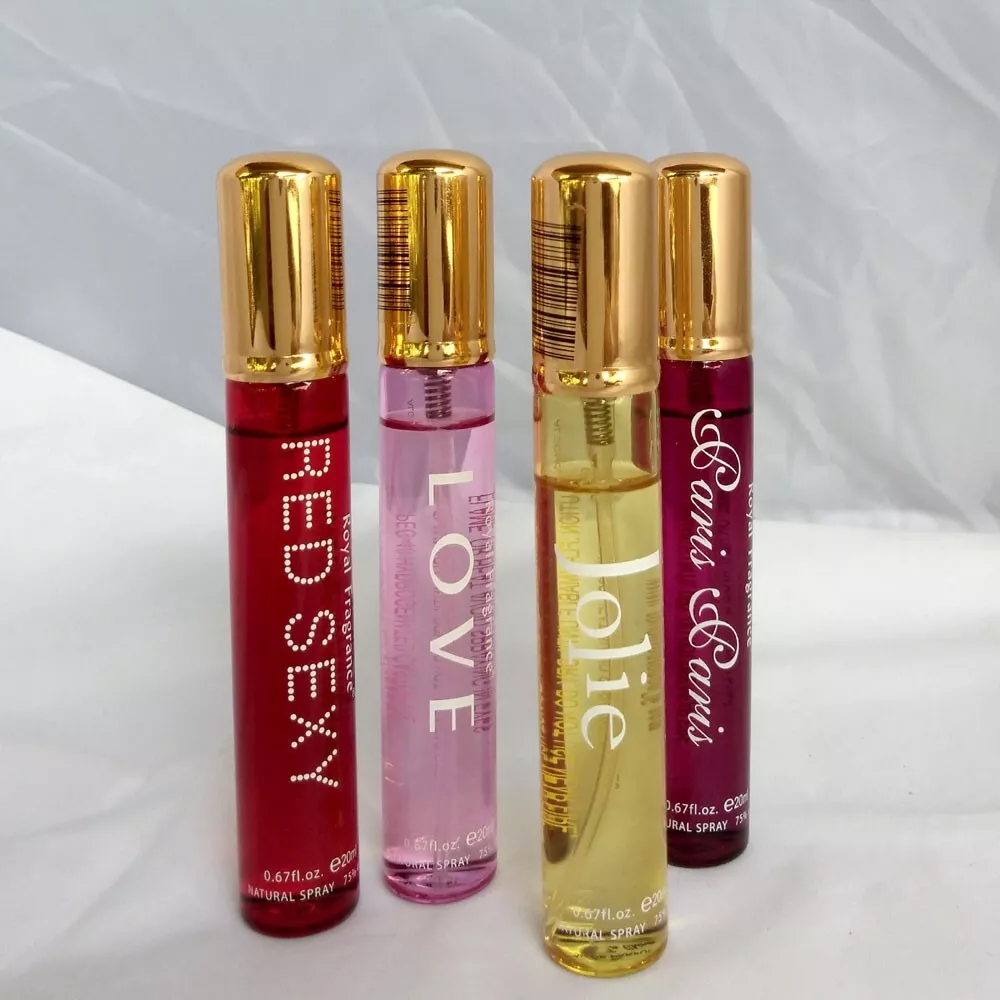 4X Royal Fragrances Red Sex, Paris, Love, Jolie 0.67 oz