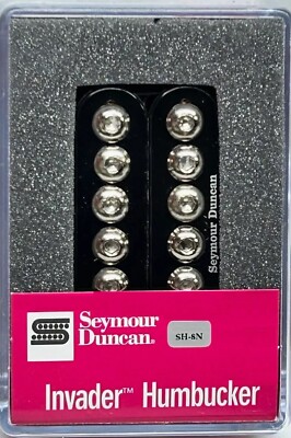 Seymour Duncan SH-8n Invader 6 String Neck - Black with Nickel Polepieces