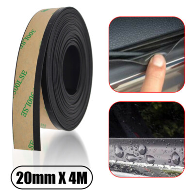 Yi Ya Su 16ft Universal Car Door Edge Trim Rubber Strip, Protects from Nicks, Chips, Scratches