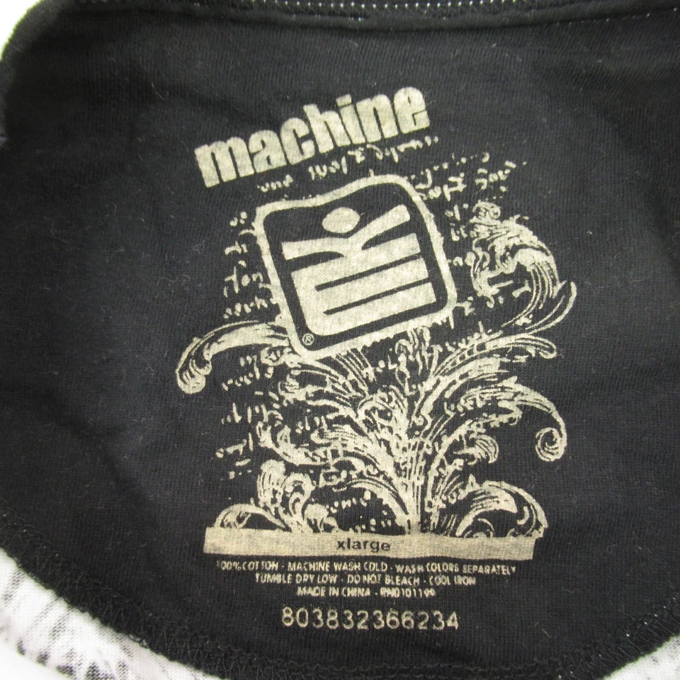 Camisa Máquina Para Hombre XL Manga Corta Henley Cuello Redondo Blanca Ligera Foto 4 de 4