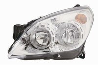 Scheinwerfer Vorderer FüR Opel Astra H 2007-2009 Chromierter Reflektor Links