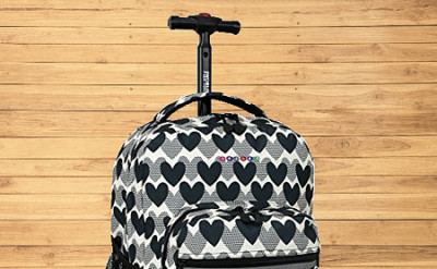 j world new york sunrise rolling backpack