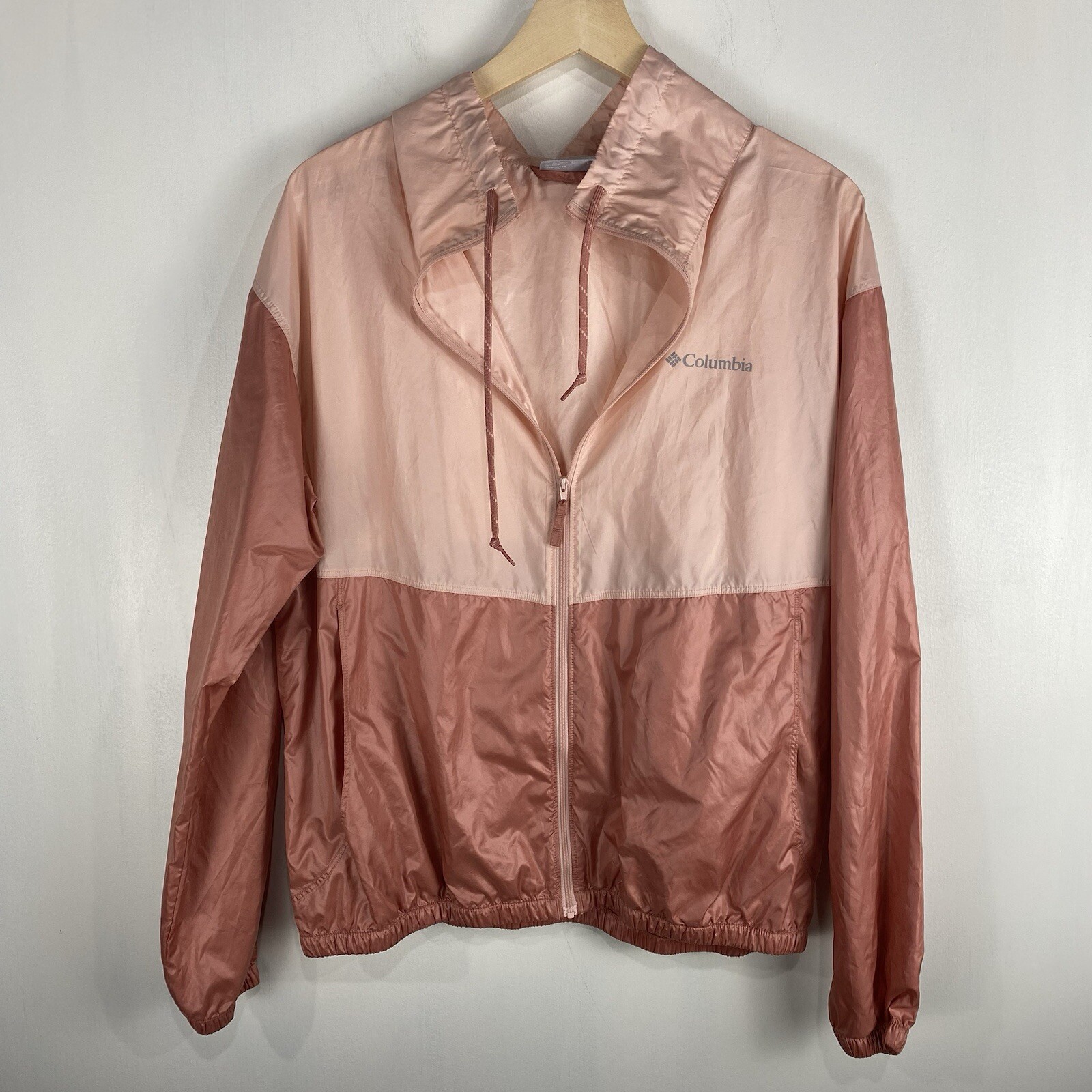 Columbia Women's Flash Forward Full Zip Up Windbreaker Rain Jacket Coat Large