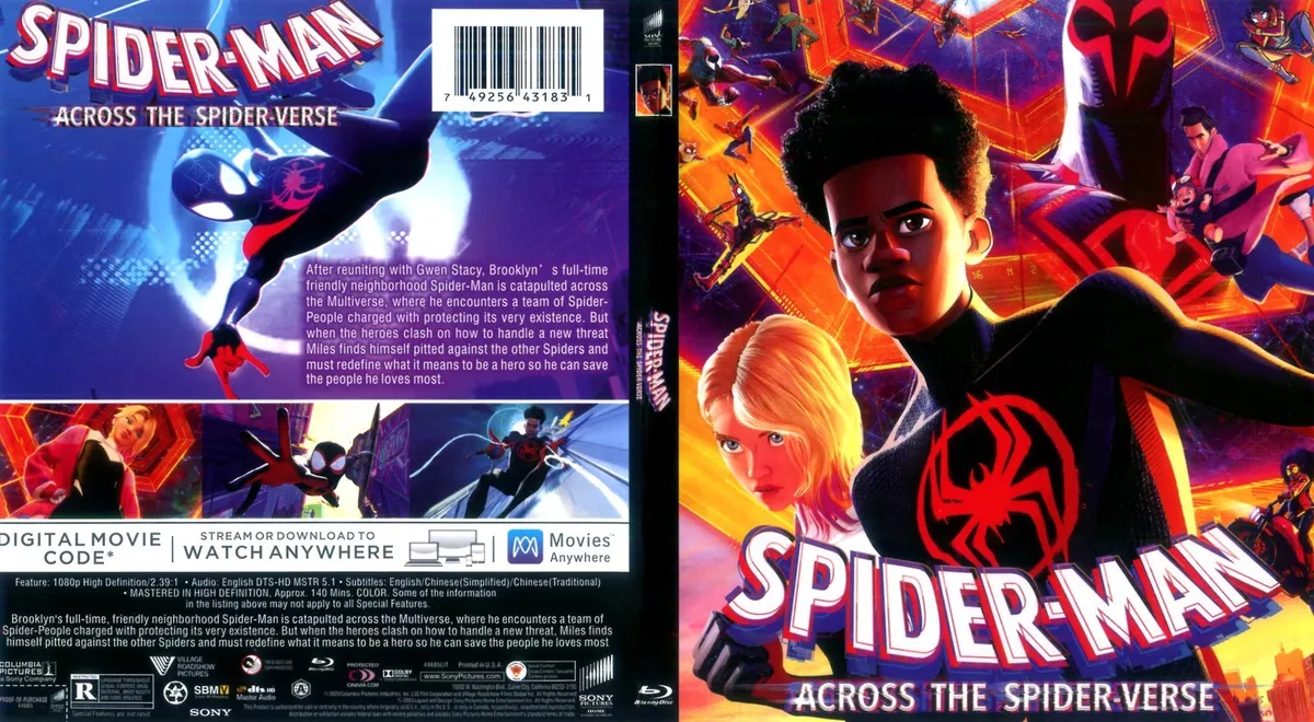 Spider-Man: Across the Spider-verse, Blu-ray, Free shipping over £20