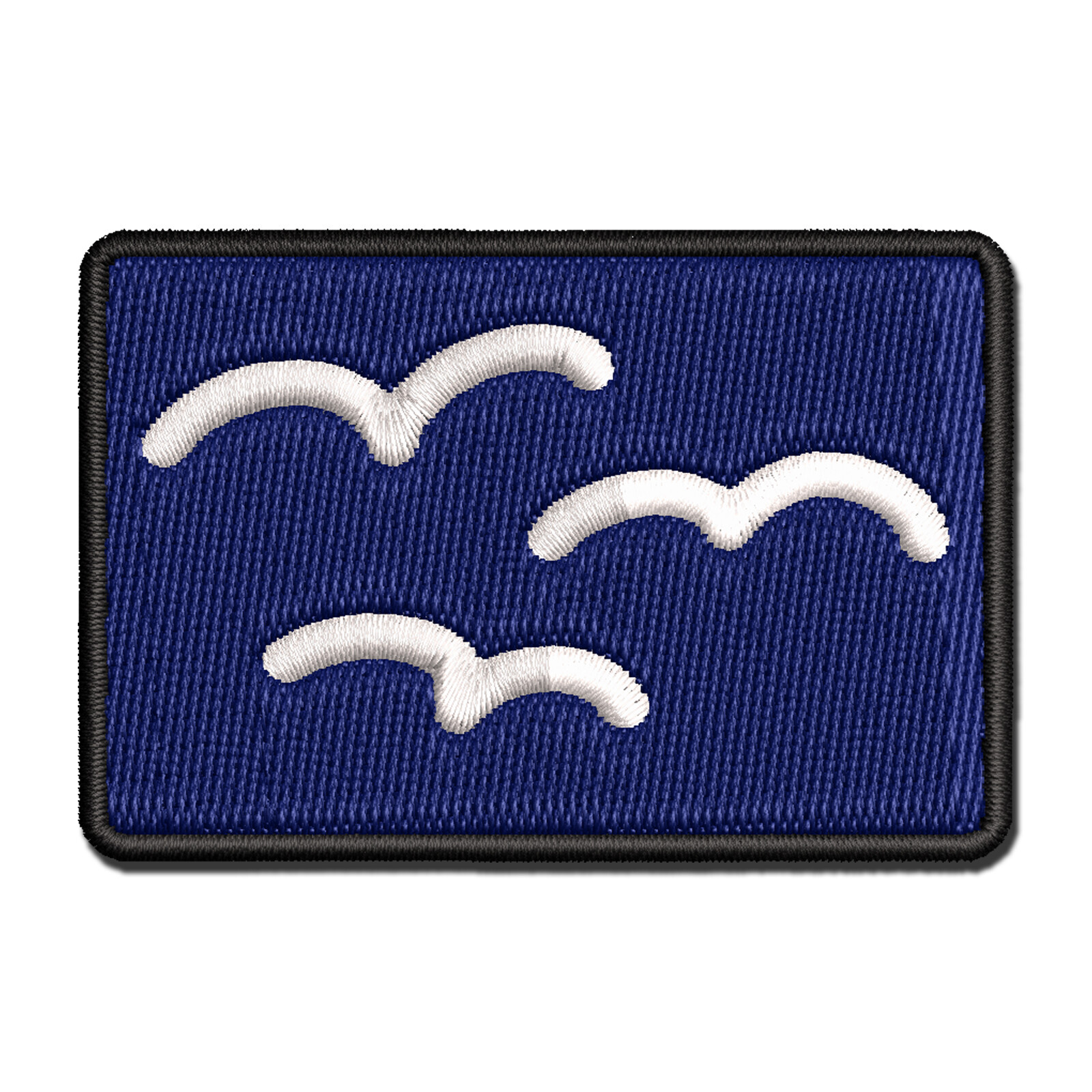 Simple Multi-Color Seagull Embroidered Iron-On Patch Applique