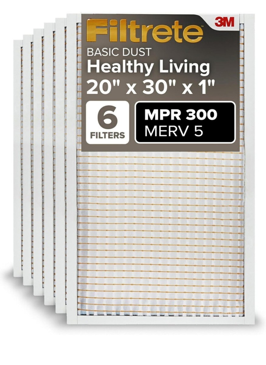 Filtrete 20-in W X 36-in L X 1-in 5 MERV Basic Pleated Air Filter  3 In X 1 In Basic Pleated 3 Pack Pleated Air Filter - Foto 9