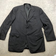 Canali Blazer Men US 46R EUR 58 Blue 3 Button Italy Sport Coat Silk Cashmere 