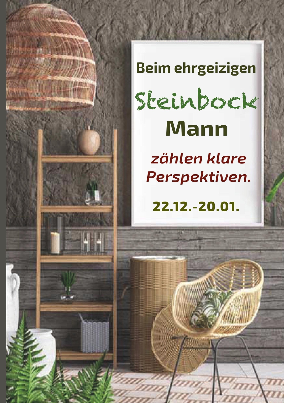 Thumbnail - Beim Ehrgeizigen Steinbock Mann Zählen Klare Perspektiven | Buch |