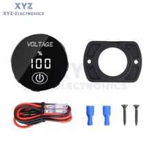 DC5-48V LED Digital Voltmeter Waterproof Voltage Gauge With Touch For Car Boat