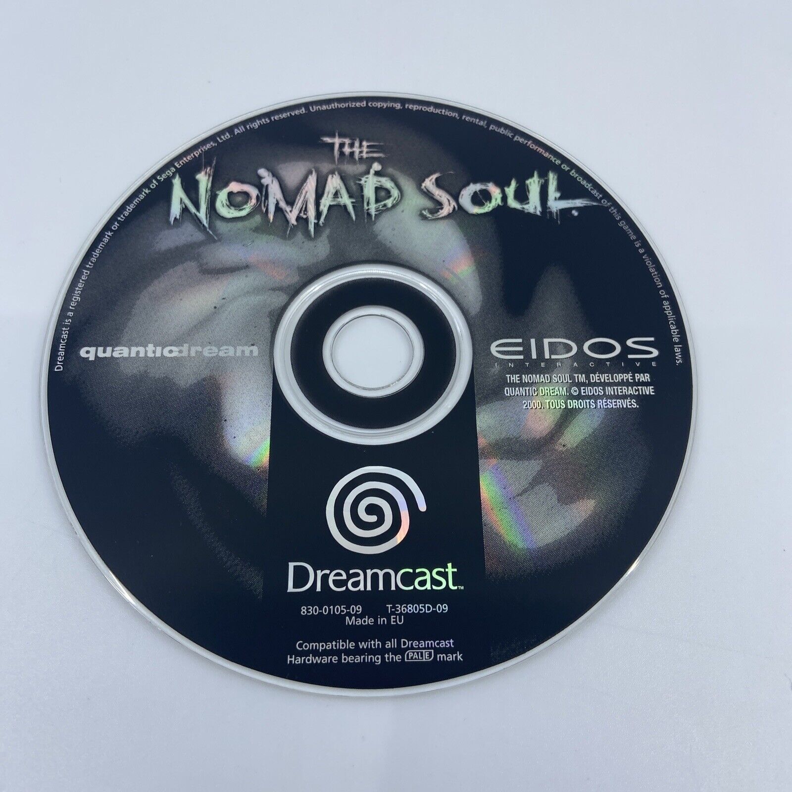 Sega Dreamcast The Nomad Soul Jeu Bon État Rare - Version PAL