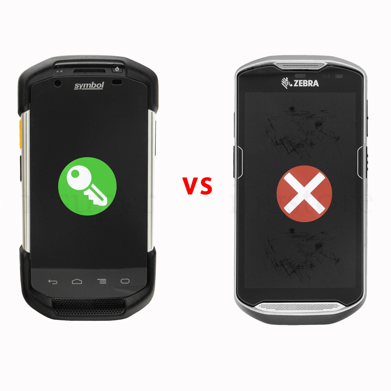 3Pcs Tempered Glass Screen Protector for Motorola Zebra Symbol TC77