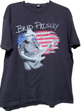 Brad Paisley 2017 Weekend Warrior World Tour Tee Black Size 2X Country Band