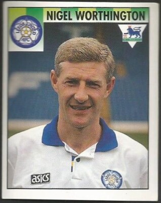 MERLIN 1995 - PREMIER LEAGUE 95 - #203 - LEEDS UNITED - NGEL WORTHINGTON