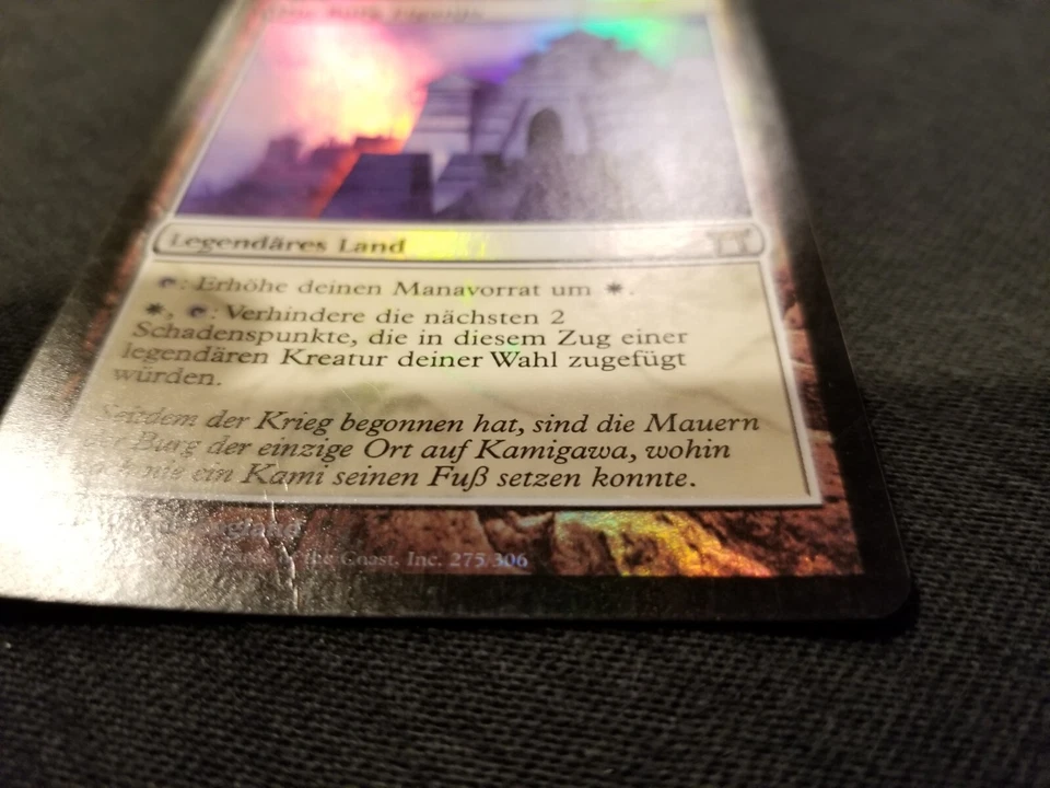 MTG 1x Champions of Kamigawa HP German FOIL Eiganjo Castle - see description - Image 3 of 3