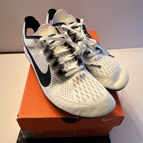 NEW Nike Zoom Victory Elite 2 Track Spikes White/Black Volt 835998107 M 12.5 W14 - Picture 3 of 9