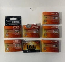 Lot of 7 TDK DVC 60 Mini DV Digital Video Cassette Tapes - Read Descr. -