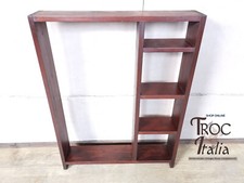 LIBRERIA ETAGIERE IN MASSELLO DA MURO O TERRA INTEGRA EPOCA 900' OTTIMO STATO