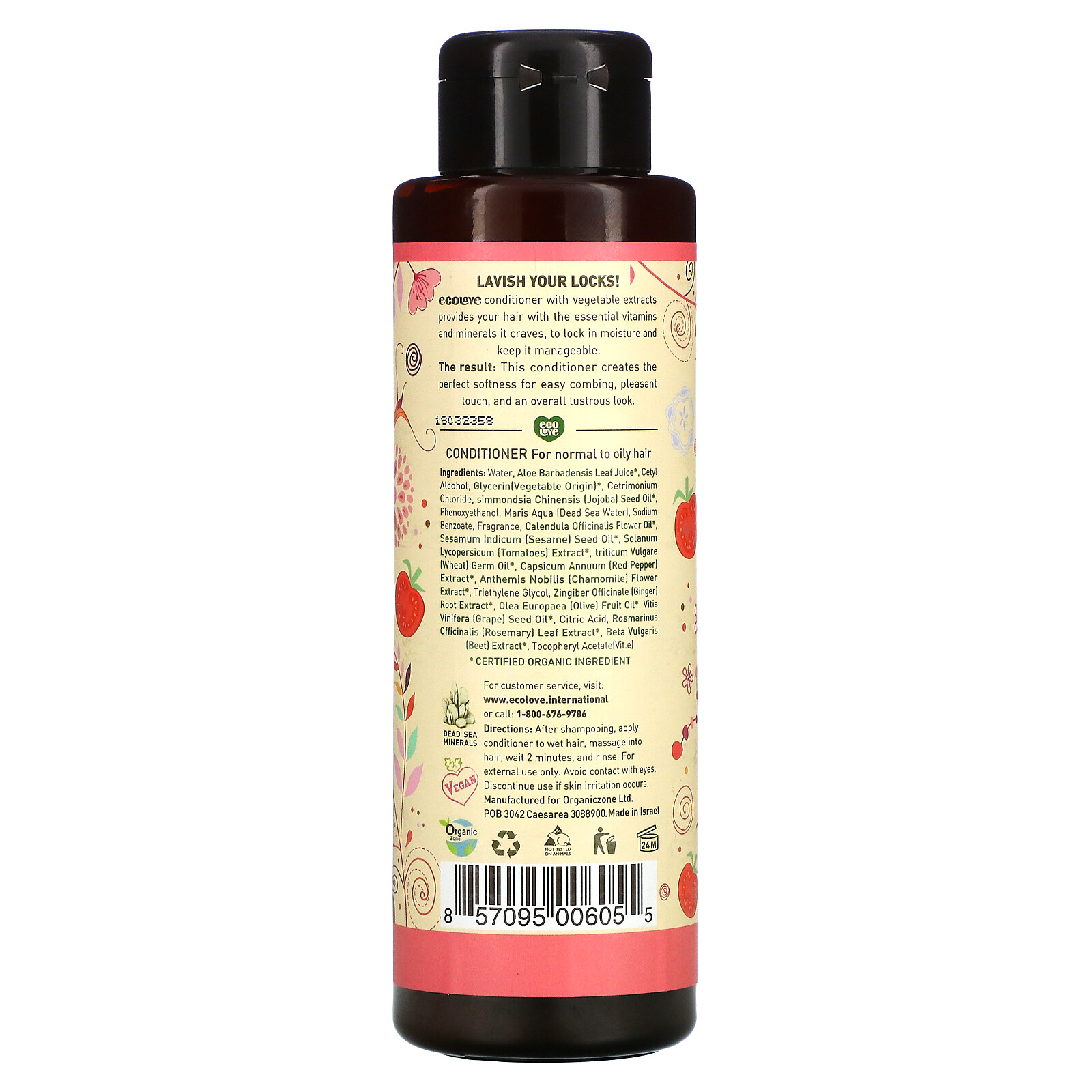 Conditioner, For Normal to Oily Hair, Tomato, Beetroot & Red Pepper, 17.6 fl oz