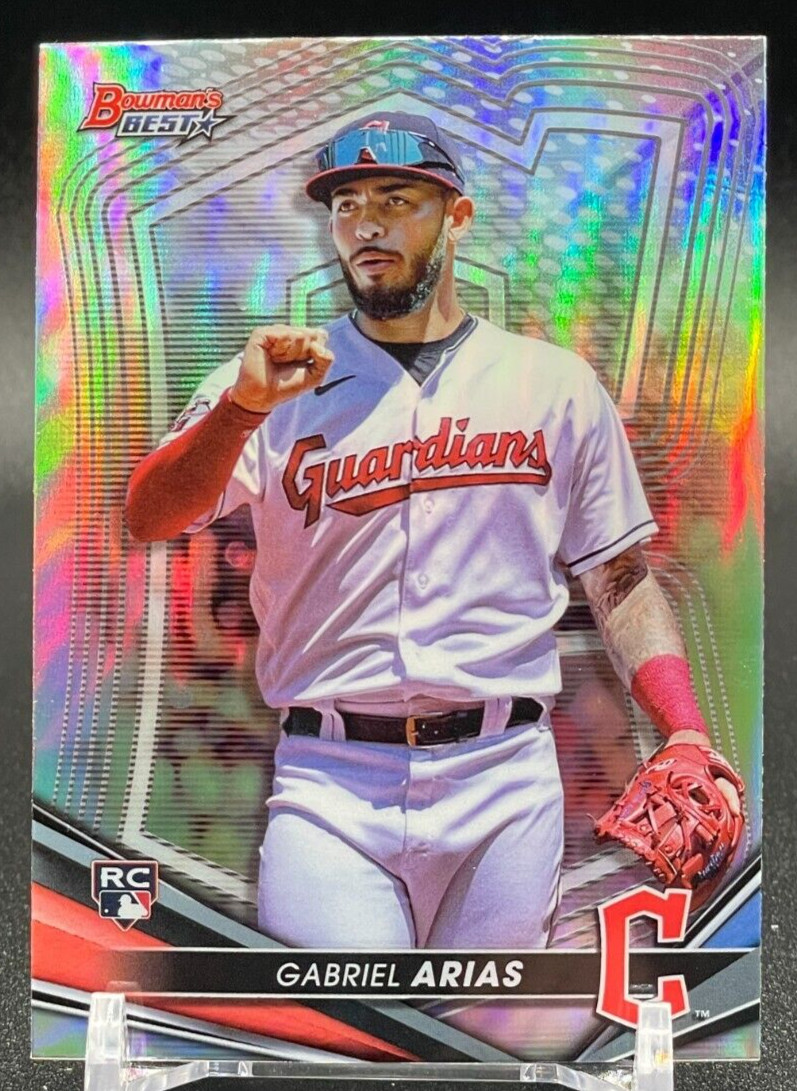 2022 Bowman's Best Gabriel Arias RC Refractor #47 Cleveland Guardians