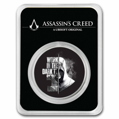 Assassin's Creed  Work In The Dark - 1 oz Ag Colorized In TEP - Limited Edition!