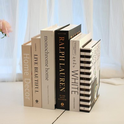 3pcs/set Multiple Size Fake Books Set Coffee Table Books Villa Hotle Simulation
