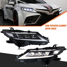 LED Sequential Headlights For Toyota Camry 8Th Gen 2018-2023 Front Lamps