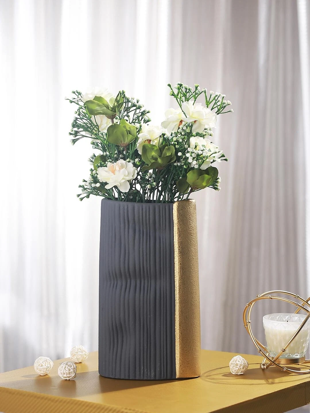 Decorative Ceramic Vase Pot for Home Decor Flowers Plants Living Room