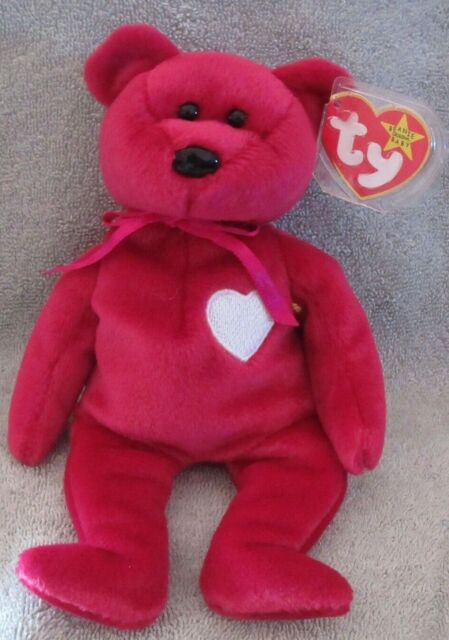 Ty Beanie Baby Valentina DOB February 14, 1998 Bear MWMT Free Shipping