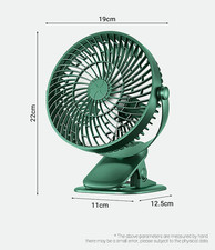 6" USB Desk Clip On Fan Small Air Circulator Portable Cooling Camping Stroller