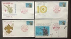 Japan Ryukyu 1960's Boy Scouts  First Day Cover x 4 #807