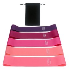 5Pcs Resistance Band Hip Circles Glute Hip Butt Exercise Set Nonslip Unisex