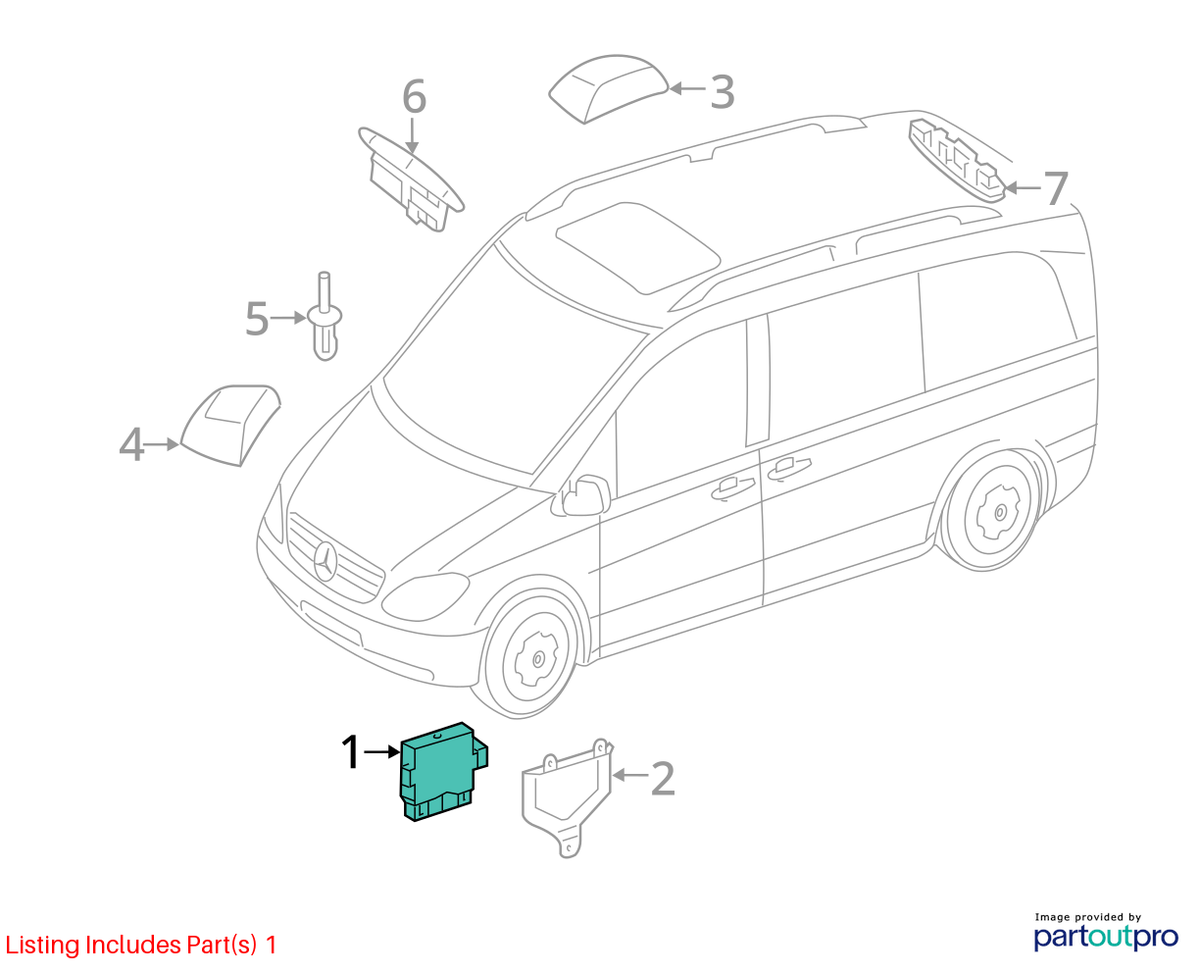 MERCEDES Parking Assist Control Module a Class W176 CLA W117