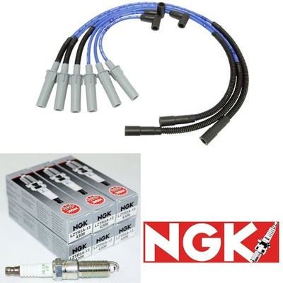 NGK Wire & 6 V-Power Spark Plugs Kit For Jeep Wrangler 3.8 V6