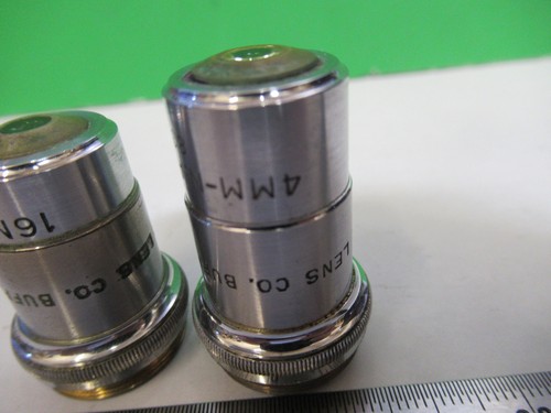 Spencer AO Antique Lot Objectif 10X 44X Microscope Pièce Comme sur Photo T3-B-55 - Photo 4 sur 8