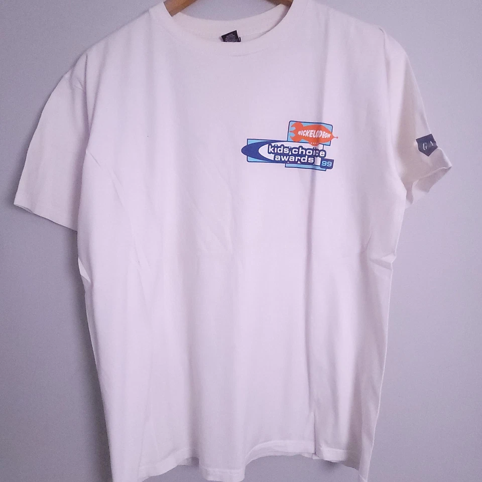 复古 Y2K 1999 Nickelodeon 儿童选择奖成人 T 恤 GAP 白色  — 第 2/4 张图片