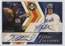 2005 Upper Deck Update 33/35 Tom Glavine Philip Humber #LF-HG Auto HOF n8a