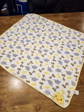 Child of Mine by Carter's Yellow Duck Giraffe Elephant Baby Blanket One Size