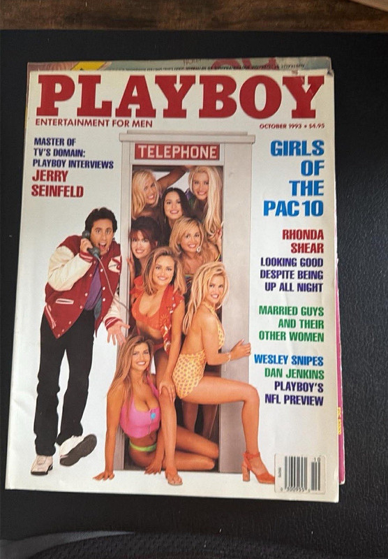 Playboy Magazine Oct 1995 Telephone Girls of the Pac-10 Seinfeld Snipes