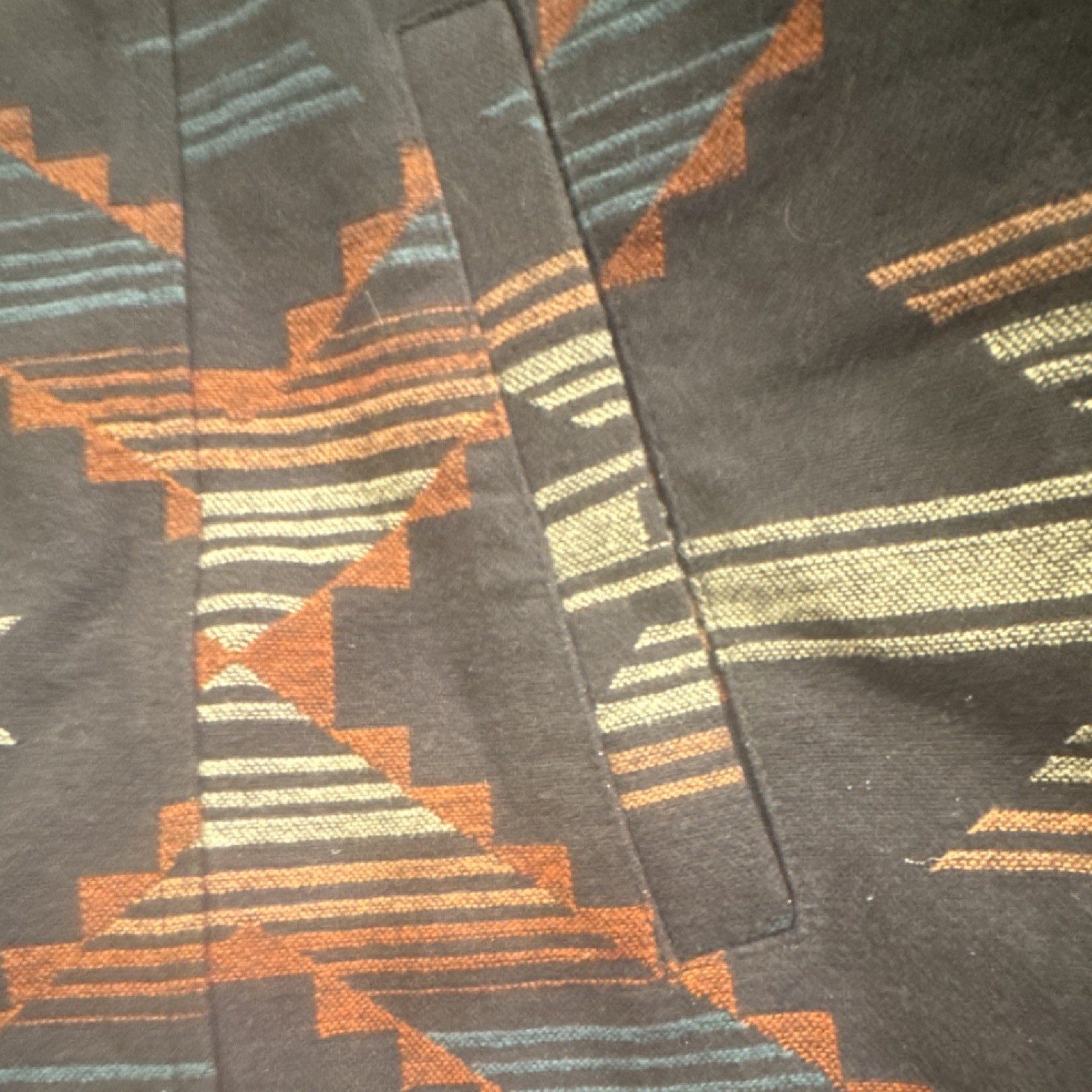 Shyanne Aztec Pattern Button Collared Jacket Pock… - image 9