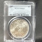 1885 Morgan Silver Dollar $1 PCGS MS63 Philadelphia Mint Business Strike