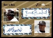 2005 Just Minors Back to Back Dual Autographs Gold Yuniesky Betancourt/Kendry