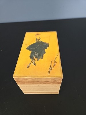 Wood Sooden Trinket Box  5  Long