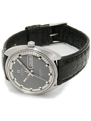 OMEGA Watch Seamaster Cosmic C-Line TOOL107 Gray Dial Leather Men's Automatic
